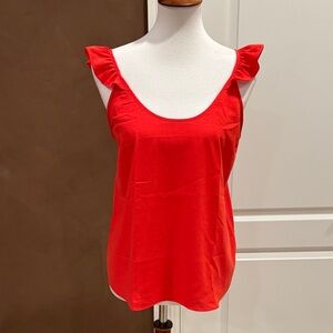 Scarlet Ruffle Sleeve Camisole